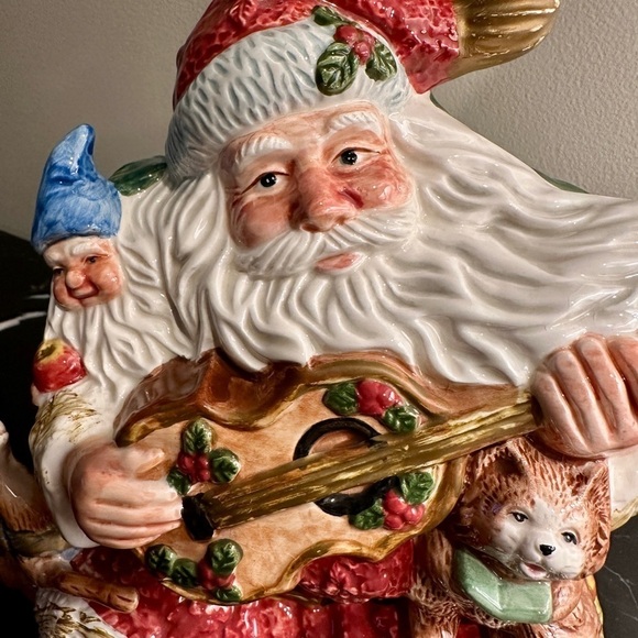 FITZ & FLOYD, SANTA COOKIE JAR - Picture 8 of 12